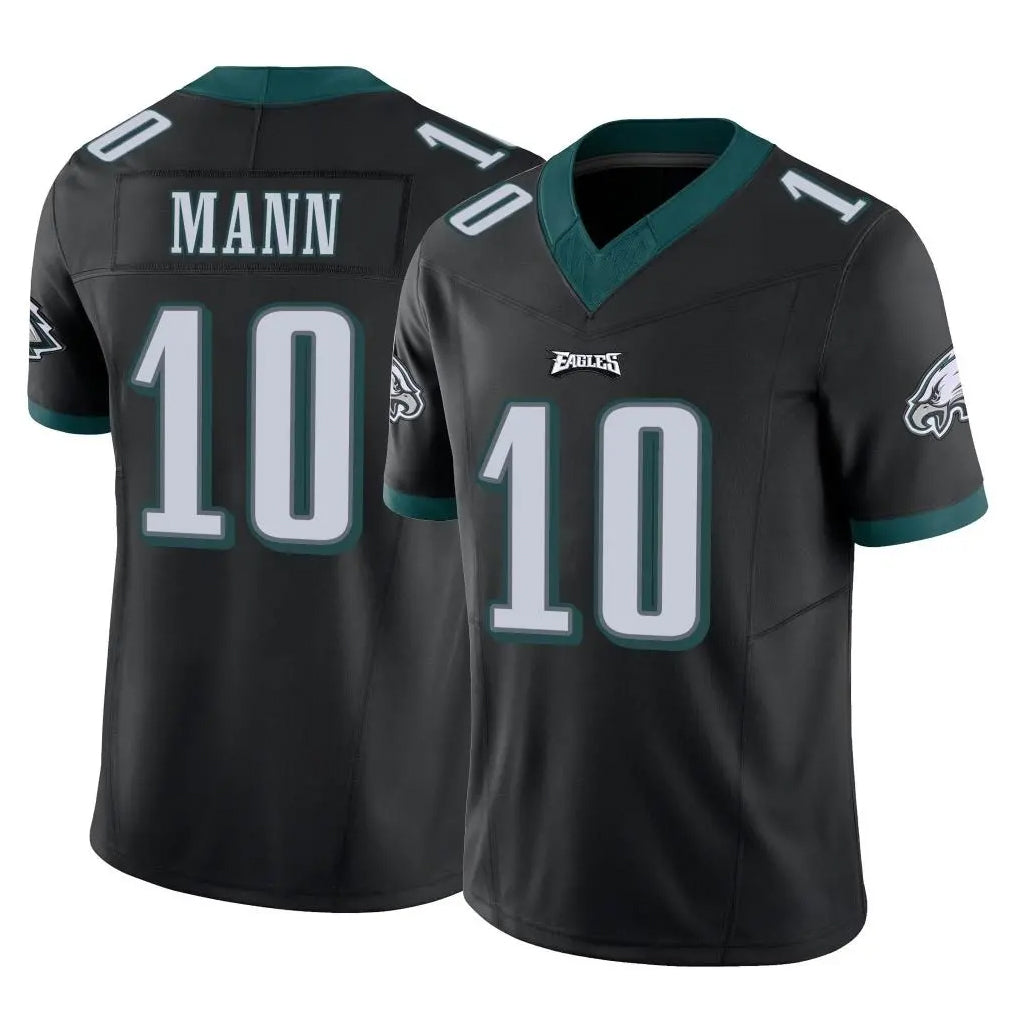 Friene P.Eagles #10 Braden Mann Player Black Limited Vapor F.U.S.E. Home Game Stitched Jerseys