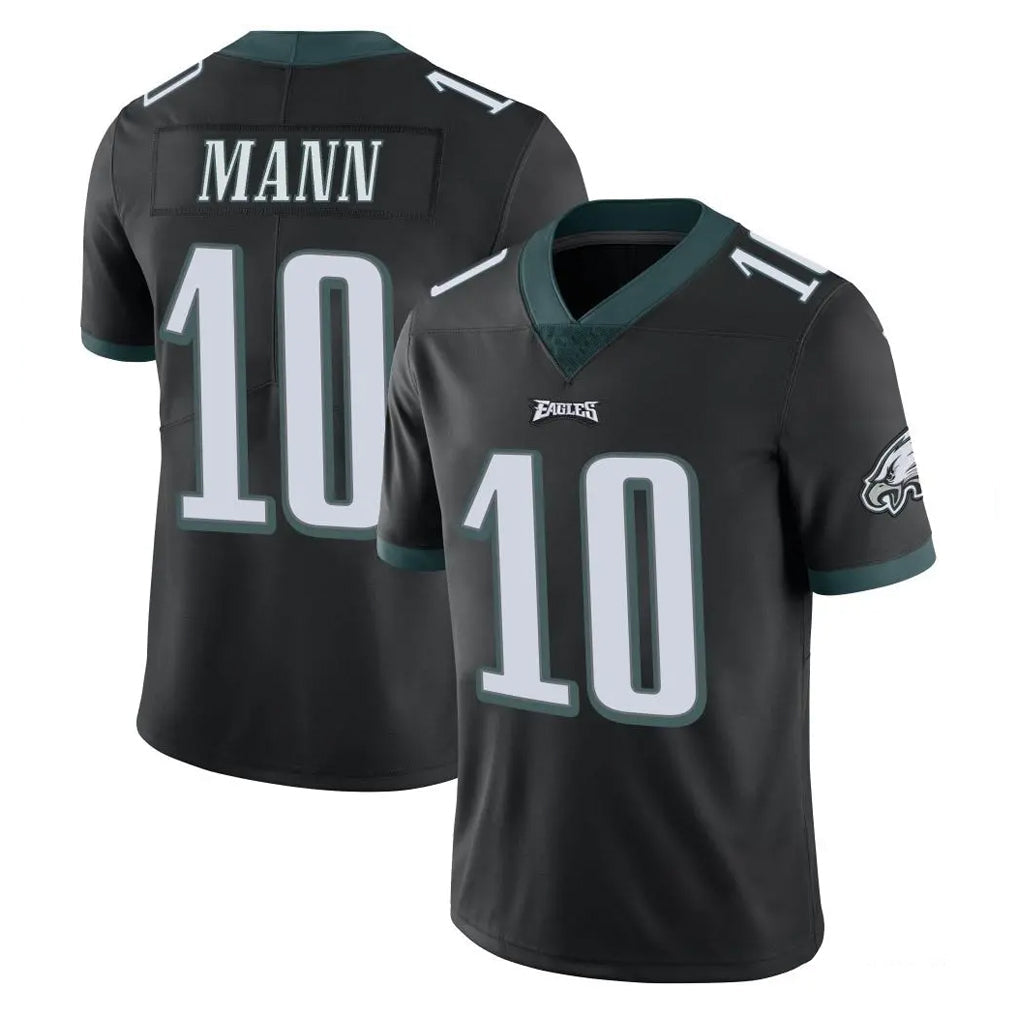 Friene P.Eagles #10 Braden Mann Player Black Limited Vapor Untouchable Home Game Stitched Jerseys
