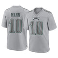 Friene P.Eagles #10 Braden Mann Player Gray Atmosphere Fashion Home Game Stitched Jerseys