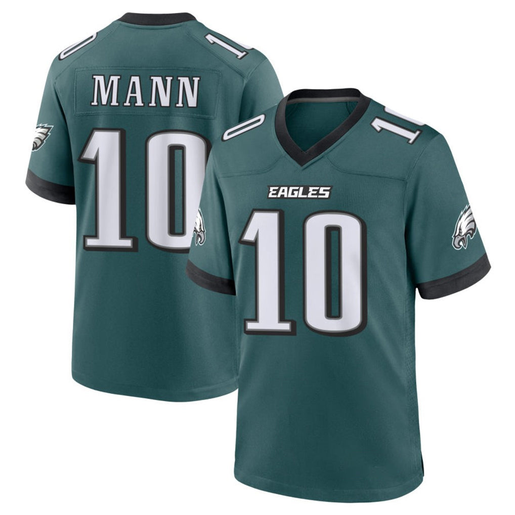 Friene P.Eagles #10 Braden Mann Player Green Home Game Stitched Jerseys