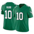 Friene P.Eagles #10 Braden Mann Player Green Kelly Alternate Vapor F.U.S.E. Home Game Stitched Jerseys