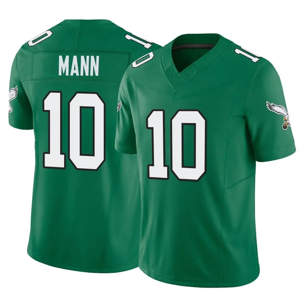 Friene P.Eagles #10 Braden Mann Player Green Kelly Alternate Vapor F.U.S.E. Home Game Stitched Jerseys