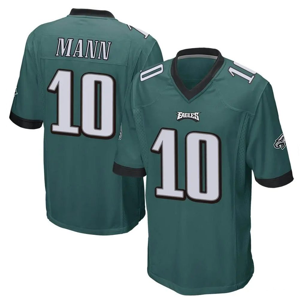 Friene P.Eagles #10 Braden Mann Player Team Color Green Home Game Stitched Jerseys