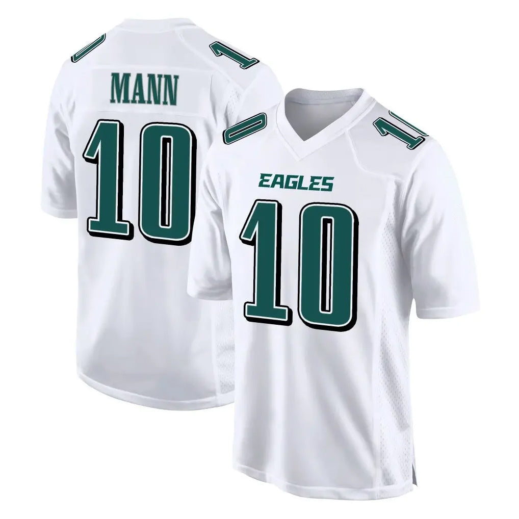 Friene P.Eagles #10 Braden Mann Player White Tundra Fashion Home Game Stitched Jerseys