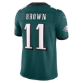 Friene P.Eagles #11 A.J. Brown Midnight Green Team Vapor F.U.S.E. Stitched Limited Jerseys