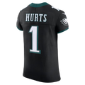 Friene P.Eagles #1 Jalen Hurts Black Alternate Vapor F.U.S.E. Elite Stitched Jerseys