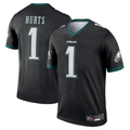 Friene P.Eagles #1 Jalen Hurts Player Black Legend Baseball Stitched Jerseys