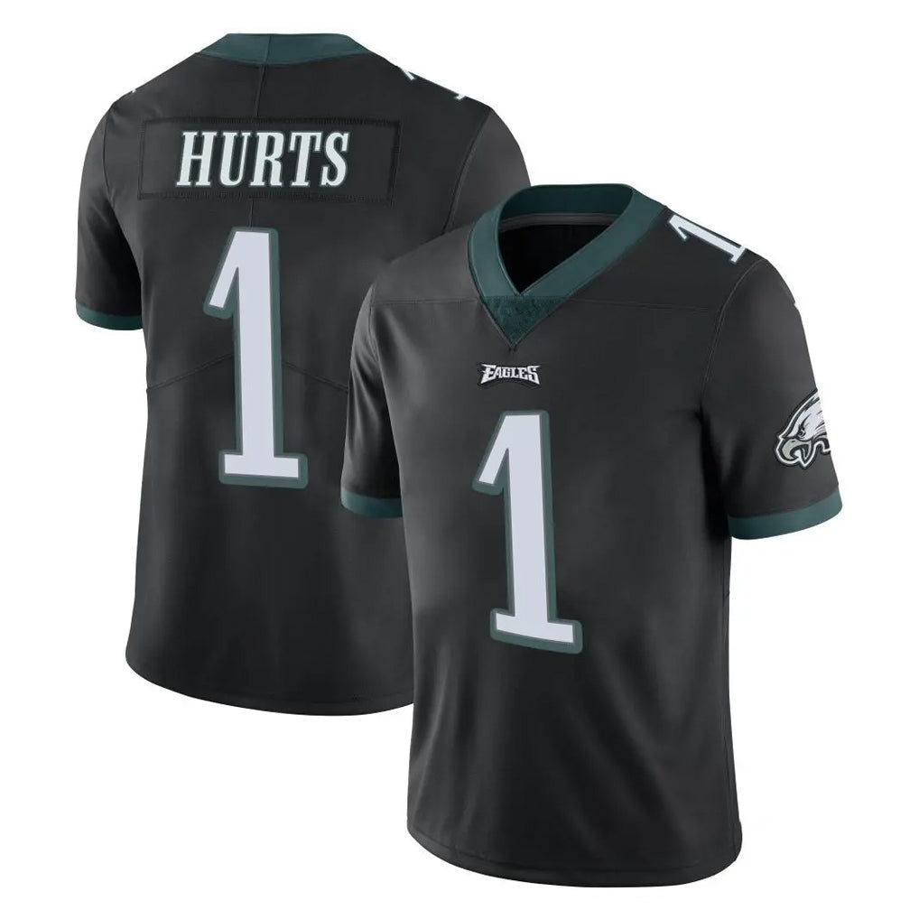 Friene P.Eagles #1 Jalen Hurts Player Black Limited Vapor Untouchable Home Game Stitched Jerseys