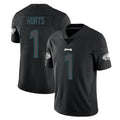 Friene P.Eagles #1 Jalen Hurts Player Limited Black Impact Home Game Stitched Jerseys