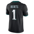 Friene P.Eagles #1 Jalen Hurts Player Limited Black Vapor F.U.S.E. Stitched Jerseys