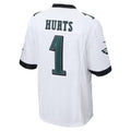Friene P.Eagles #1 Jalen Hurts Player White Game Stitched Jerseys