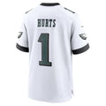 Friene P.Eagles #1 Jalen Hurts Player White Home Game Stitched Jerseys