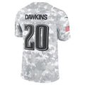 Friene P.Eagles #20 Brian Dawkins Arctic Camo 2024 Salute to Service Retired Player Limited Stitched Jerseys