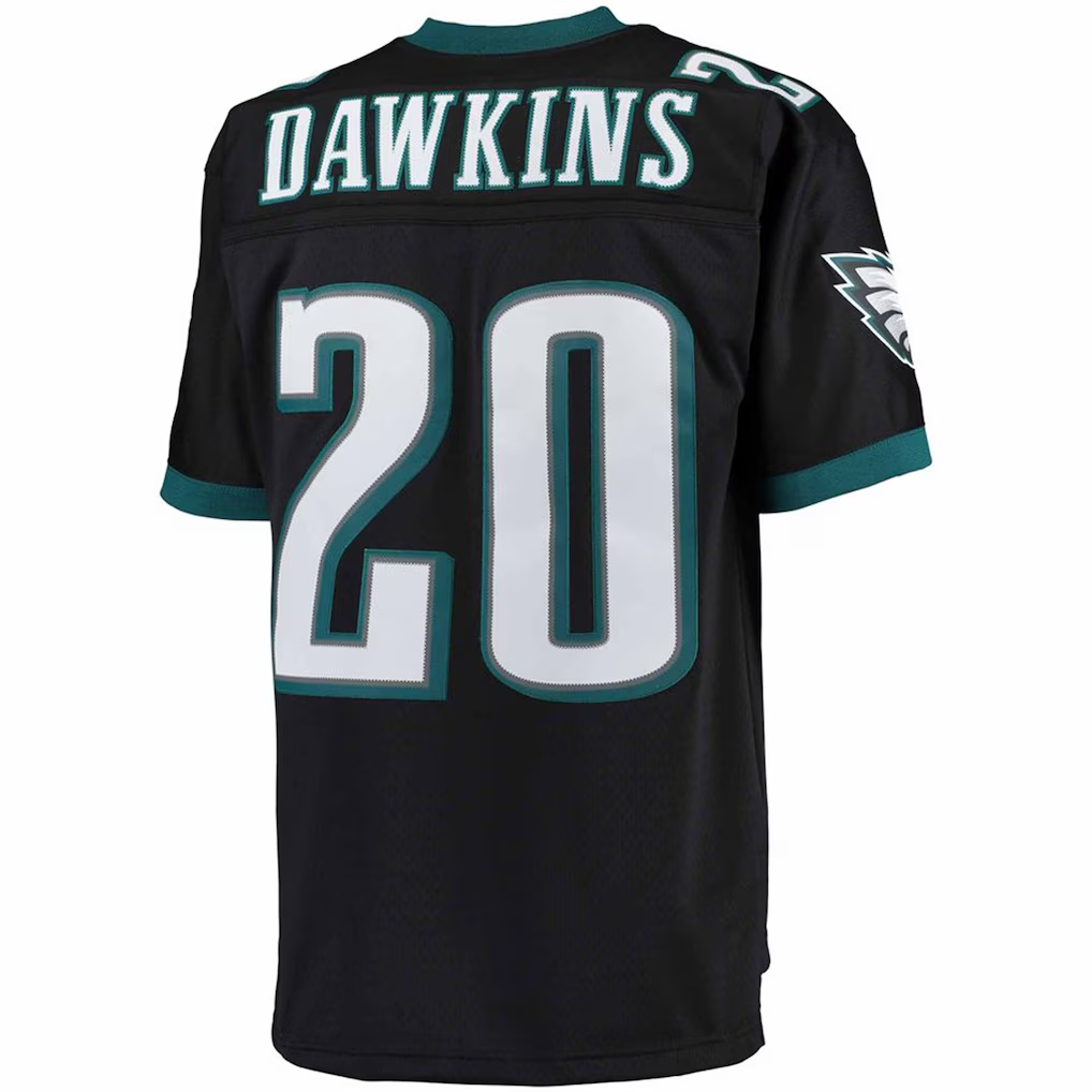 Friene P.Eagles #20 Brian Dawkins Mitchell & Ness Black Big & Tall 2004 Retired Player Replica Puhic Stitched Jerseys