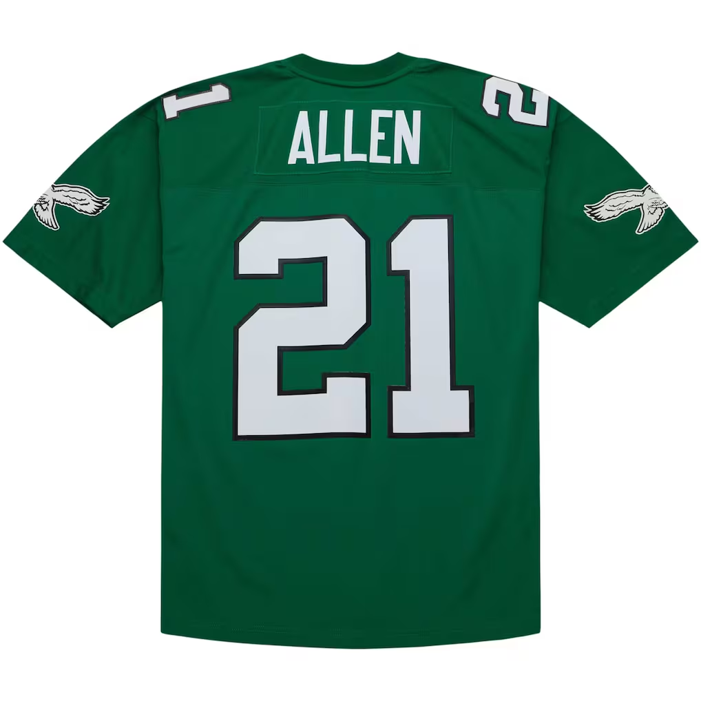 Friene P.Eagles #21 Eric Allen Mitchell & Ness Kelly Green Legacy Replica Puhic Stitched Jerseys