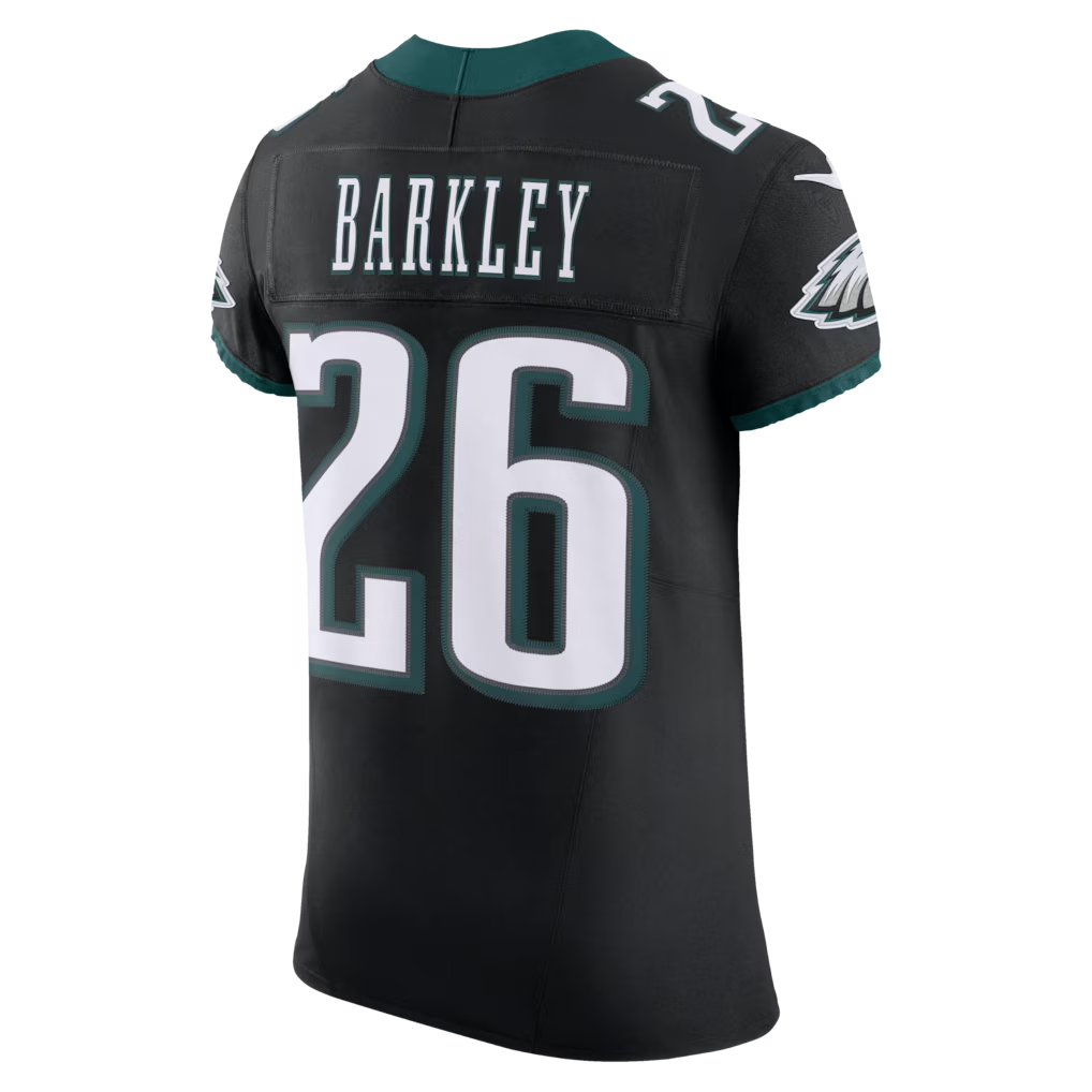 Friene P.Eagles #26 Saquon Barkley Black Alternate Vapor F.U.S.E. Elite Stitched Jerseys