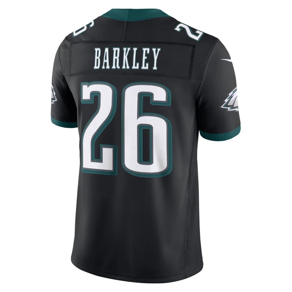 Friene P.Eagles #26 Saquon Barkley Black Alternate Vapor F.U.S.E. Stitched Limited Jerseys