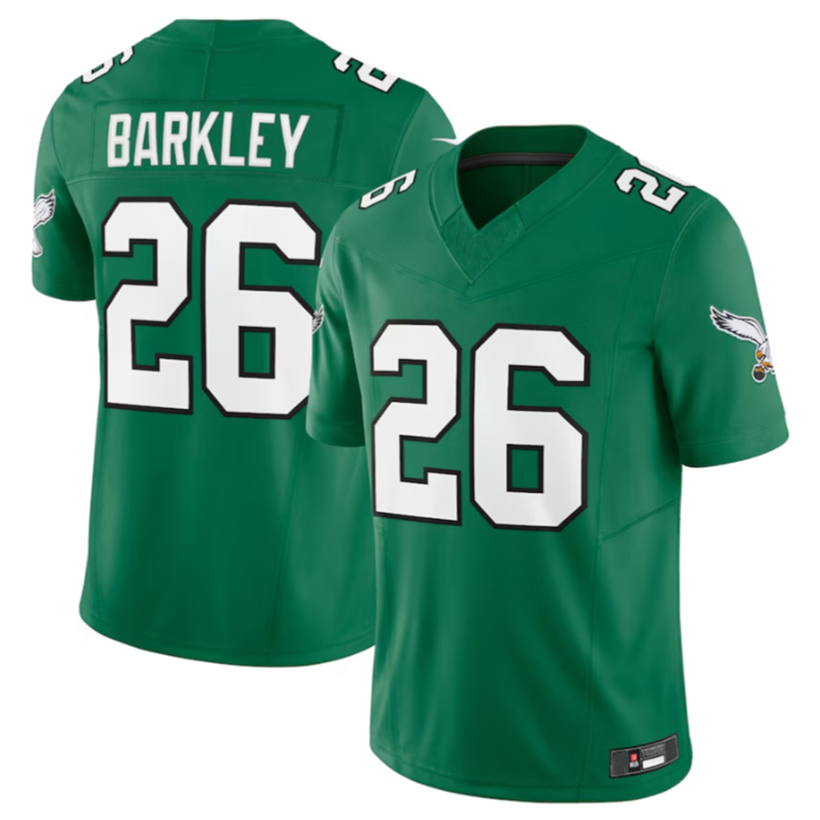 Friene P.Eagles #26 Saquon Barkley Green Alternate Vapor F.U.S.E. Limited Jersey -Stitched American Stitched Jerseys