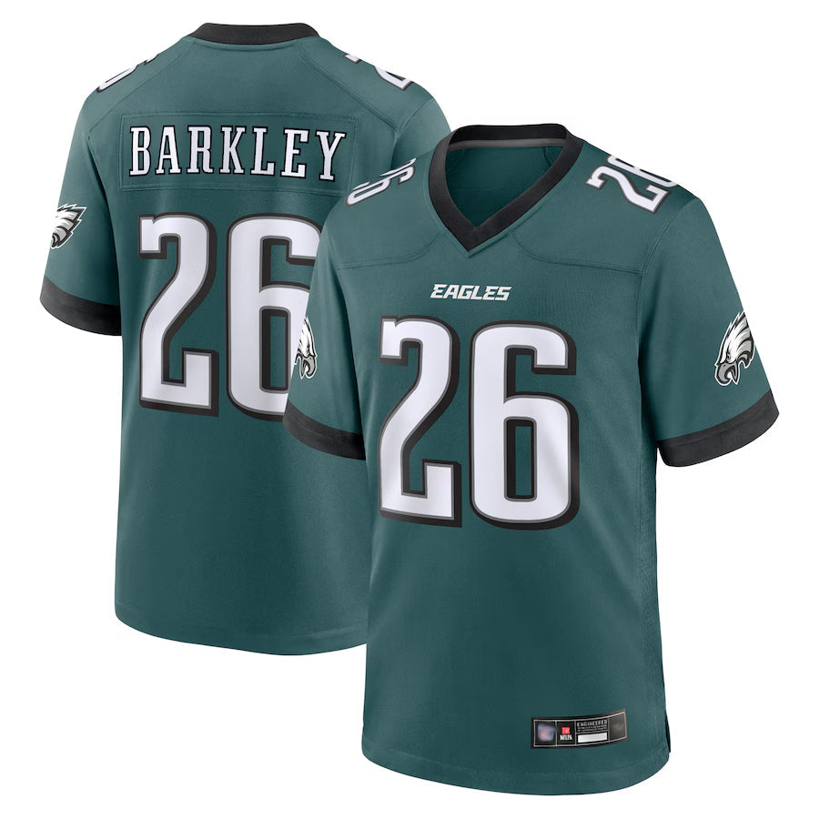 Friene P.Eagles #26 Saquon Barkley Player Midnight Green Game Stitched Jerseys