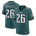 Friene P.Eagles #26 Saquon Barkley Player Midnight Green Game Stitched Jerseys