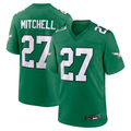 Friene P.Eagles #27 Quinyon Mitchell Kelly Green Alternate Game Stitched Jerseys