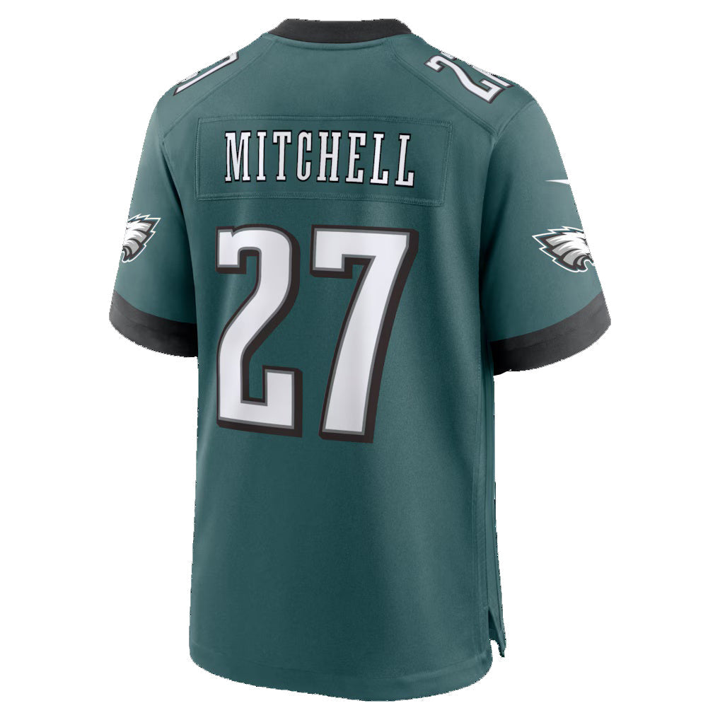 Friene P.Eagles #27 Quinyon Mitchell Midnight Green Team Game Stitched Jerseys