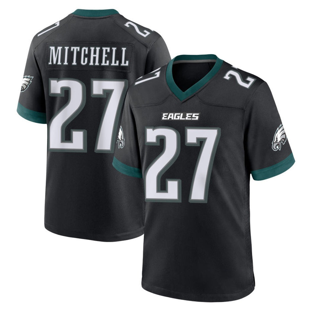 Friene P.Eagles #27 Quinyon Mitchell Player Black Game Home Stitched Jerseys