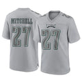 Friene P.Eagles #27 Quinyon Mitchell Player Gray Atmosphere Fashion Home Game Stitched Jerseys