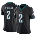 Friene P.Eagles #2 Riq Woolen Player Black Limited Vapor F.U.S.E. Home Game Stitched Jerseys
