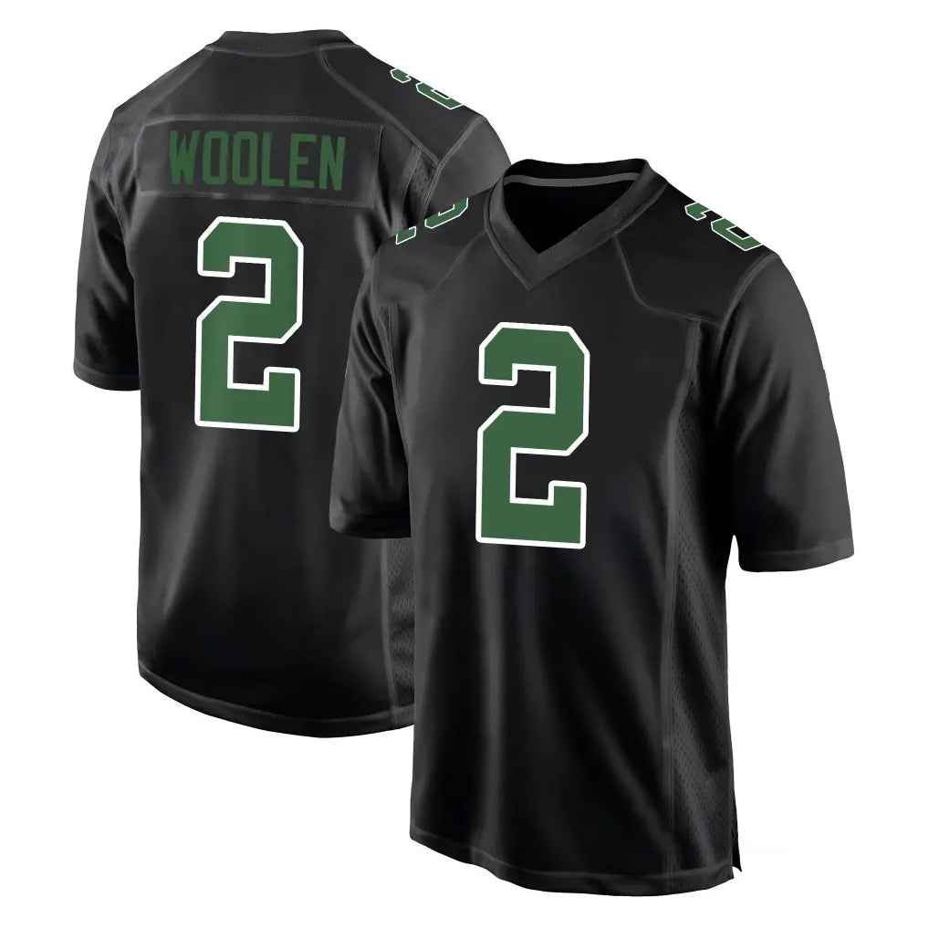 Friene P.Eagles #2 Riq Woolen Player Carbon Green Fashion Home Game Stitched Jerseys