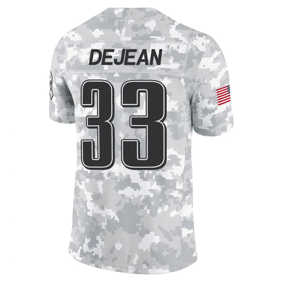 Friene P.Eagles #33 Cooper DeJean Player Arctic Camo Salute to Service Limited Stitched Jerseys