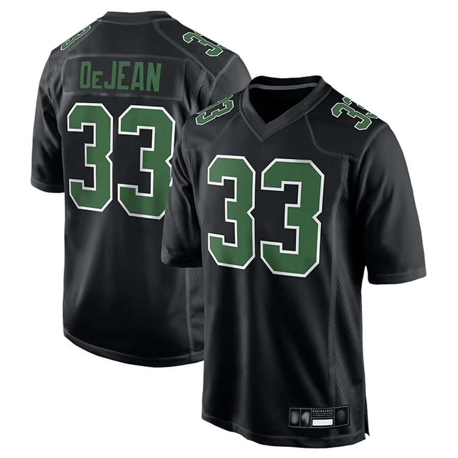 Friene P.Eagles #33 Cooper DeJean Player Black Carbon Kelly Stitched Jerseys