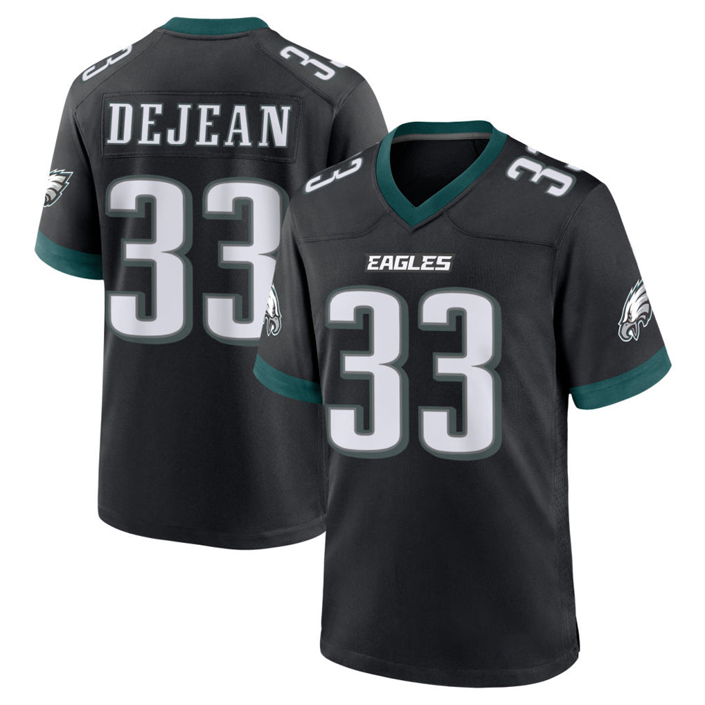 Friene P.Eagles #33 Cooper DeJean Player Black Game Home Stitched Jerseys