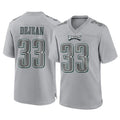 Friene P.Eagles #33 Cooper DeJean Player Gray Atmosphere Fashion Home Game Stitched Jerseys