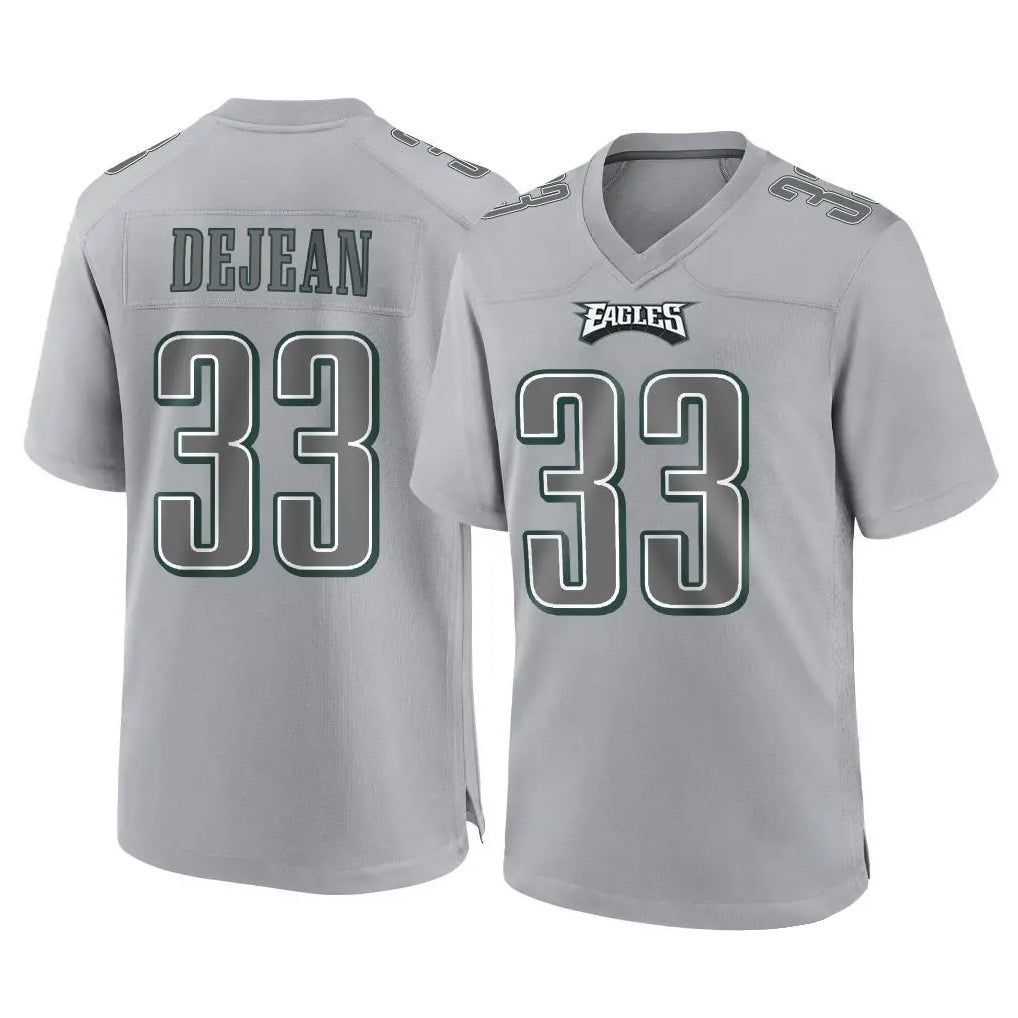 Friene P.Eagles #33 Cooper DeJean Player Gray Atmosphere Fashion Home Game Stitched Jerseys