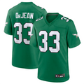 Friene P.Eagles #33 Cooper DeJean Player Kelly Green Replica Game Baseball Stitched Jerseys