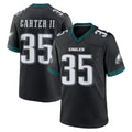 Friene P.Eagles #35 Michael Carter II Player Black Game Home Stitched Jerseys