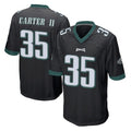 Friene P.Eagles #35 Michael Carter II Player Black Home Game Stitched Jerseys