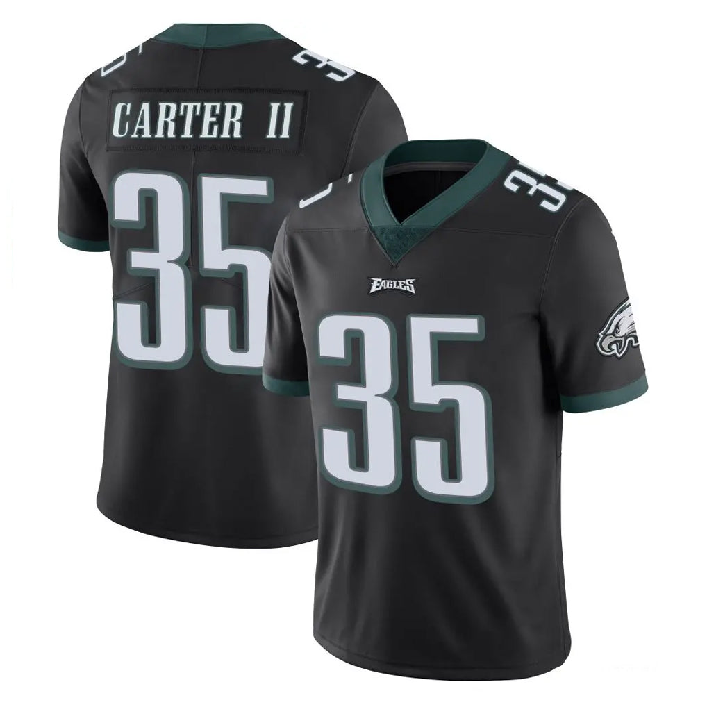 Friene P.Eagles #35 Michael Carter II Player Black Limited Vapor Untouchable Home Game Stitched Jerseys