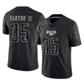 Friene P.Eagles #35 Michael Carter II Player Black Reflective Limited Home Game Stitched Jerseys
