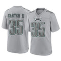 Friene P.Eagles #35 Michael Carter II Player Gray Atmosphere Fashion Home Game Stitched Jerseys
