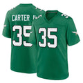 Friene P.Eagles #35 Michael Carter II Player Green Kelly Alternate Home Game Stitched Jerseys