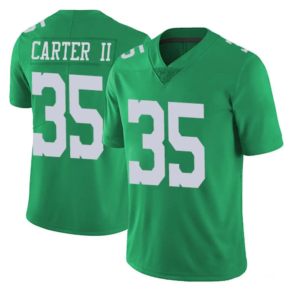 Friene P.Eagles #35 Michael Carter II Player Green Limited Vapor Untouchable Home Game Stitched Jerseys