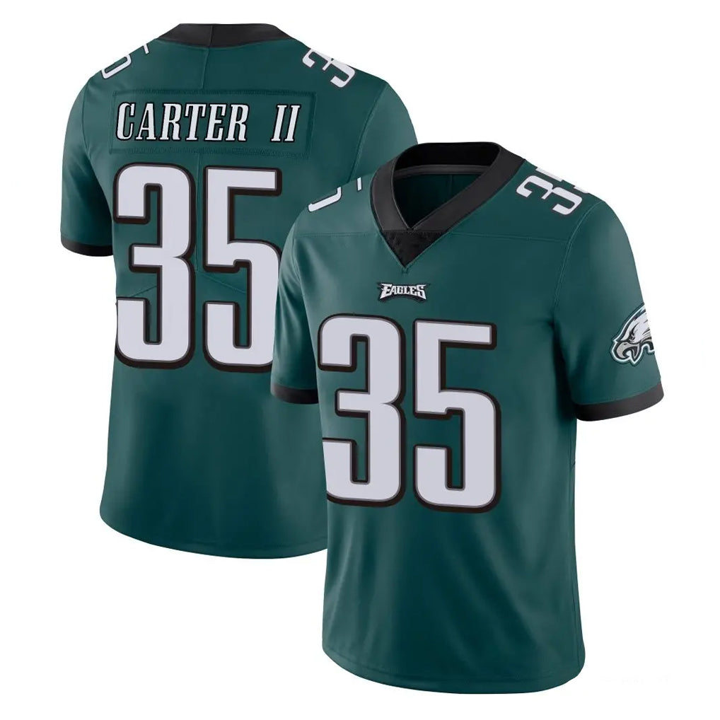 Friene P.Eagles #35 Michael Carter II Player Team Color Green Vapor Untouchable Home Game Stitched Jerseys
