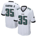 Friene P.Eagles #35 Michael Carter II Player White Home Game Stitched Jerseys
