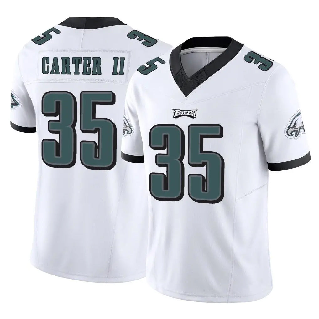 Friene P.Eagles #35 Michael Carter II Player White Limited Vapor F.U.S.E. Home Game Stitched Jerseys