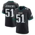 Friene P.Eagles #51 Cam Jurgens Player Black Game Home Stitched Jerseys