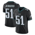 Friene P.Eagles #51 Cam Jurgens Player Black Limited Vapor Untouchable Home Game Stitched Jerseys