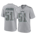 Friene P.Eagles #51 Cam Jurgens Player Gray Atmosphere Fashion Home Game Stitched Jerseys