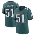 Friene P.Eagles #51 Cam Jurgens Player Green Home Game Stitched Jerseys